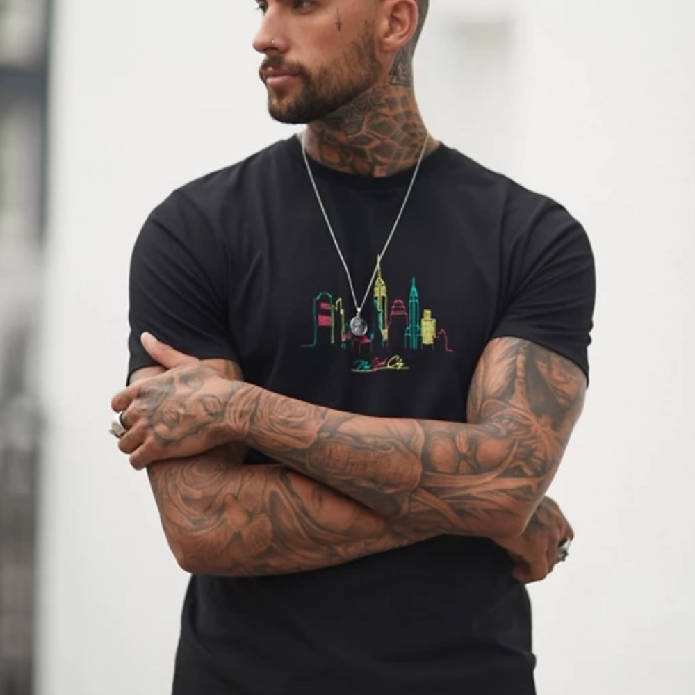 ASOS Design T-shirt with City skyline